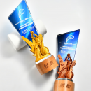 羽毛球網球運動水晶獎座