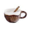 Irregular Coconut Ceramic Mug