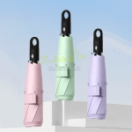 Three-fold fully automatic ultra-light umbrella