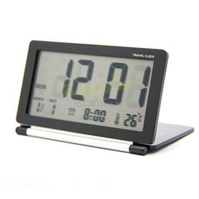 Clamshell electronic clock