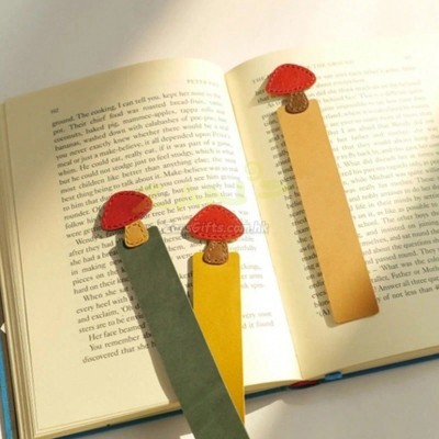 Mushroom Head PU Bookmark