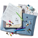 Organizer for accordion folders