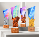 羽毛球網球運動水晶獎座