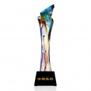 Colored Glaze Crystal Trophy