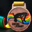 High Jump Metal Medal