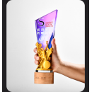 羽毛球網球運動水晶獎座