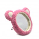 毛絨台式化妝鏡