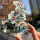 訂製壓克力地圖冰箱貼