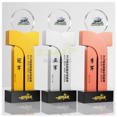 Metal Crystal Trophy