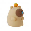 Capybara taps the small night light Capybara taps the small night light