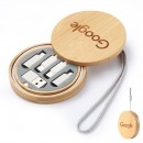 6-in-1 Cable Set with Bamboo Box