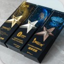 Symphony Metal Star Crystal Trophy