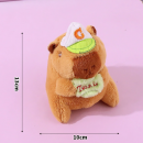 Capybara plush doll keychain