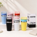 Portable Travel Coffee Mug, Stainless‑Steel Insulated Cup