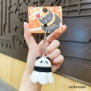 可旋轉羽毛球減壓鑰匙扣