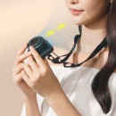 Retro Camera USB Portable Outdoor Leafless Hanging Neck Fan