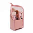 Standing visual makeup bag