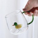 3D Three-Dimensional Small Animals And Plants Glass Water Cup