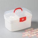 家用藥品收納盒多層便攜醫療急救箱透明藥箱 家用藥品收納盒多層便攜醫療急救箱透明藥箱