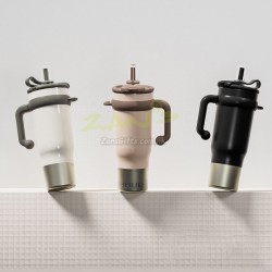 Stainless steel straw thermos cup