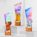 羽毛球網球運動水晶獎座