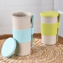 350ML Wheat Straw Coffee Cup with Spoon