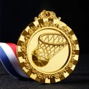 Basketball Metal Medal