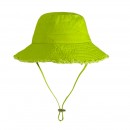 Frayed Solid‑Color Cotton Bucket Hat Frayed Solid‑Color Cotton Bucket Hat