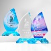 帆船水晶獎座