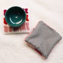 Towel Embroidered Insulated Coaster Towel Embroidered Insulated Coaster
