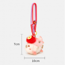 Small Fish Blowing Bubbles Plush Keychain Pendant