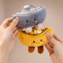 金元宝毛绒钥匙扣挂件