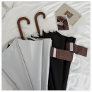 Retro Wooden Handle Black Vinyl Umbrella Retro Wooden Handle Black Vinyl Umbrella