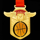 篮球镂空旋转奖牌