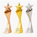 金屬星星獎杯