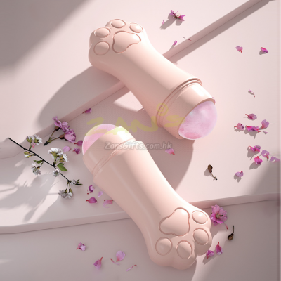 猫爪玫瑰石按摩滾珠