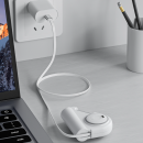 Retractable power bank with built-in cable