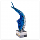 琉璃鯨魚水晶獎座