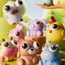 Eye-popping squeeze toy for stress relief