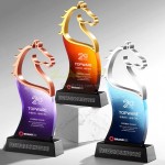 马年水晶奖座