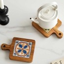 陶瓷實木杯墊隔熱墊