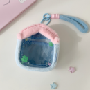 毛絨小房子透明娃包收納包