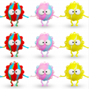 3D矽膠解壓瞪眼煤球捏捏樂 3D矽膠解壓瞪眼煤球捏捏樂