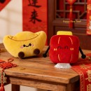 招财元宝毛绒冰箱贴