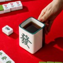 Mahjong - shaped lucky ceramic cup