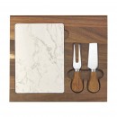 Fuzo Marble Cheeseboard with Knife Set