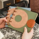 Mushroom Button Square Loose leaf Notebook