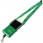 Recycled Lanyard with Phone Pouch