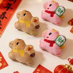 馬上發財毛絨冰箱貼