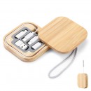 6-in-1 Cable Set with Bamboo Box